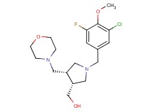 [(3R*,4S*)-1-(3-chloro-5-fluoro-4-methoxybenzyl)-4-(morpholin-4-ylmethyl)pyrrolidin-3-yl]methanol