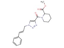 methyl 1-({1-[(2E)-3-phenyl-2-propen-1-yl]-1H-1,2,3-triazol-4-yl}carbonyl)-2-piperidinecarboxylate