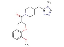 1-[(8-methoxy-3,4-dihydro-2H-chromen-3-yl)carbonyl]-4-[(4-methyl-4H-1,2,4-triazol-3-yl)methyl]piperidine