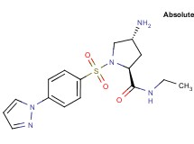 (4R)-4-amino-N-ethyl-1-{[4-(1H-pyrazol-1-yl)phenyl]sulfonyl}-L-prolinamide