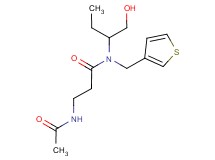 3-(acetylamino)-N-[1-(hydroxymethyl)propyl]-N-(3-thienylmethyl)propanamide