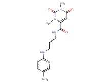 1,3-dimethyl-N-{3-[(5-methyl-2-pyridinyl)amino]propyl}-2,6-dioxo-1,2,3,6-tetrahydro-4-pyrimidinecarboxamide