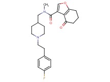 N-({1-[2-(4-fluorophenyl)ethyl]-4-piperidinyl}methyl)-N-methyl-4-oxo-4,5,6,7-tetrahydro-1-benzofuran-3-carboxamide
