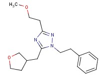 3-(2-methoxyethyl)-1-(2-phenylethyl)-5-(tetrahydrofuran-3-ylmethyl)-1H-1,2,4-triazole