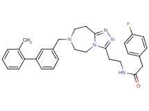 2-(4-fluorophenyl)-N-(2-{7-[(2'-methyl-3-biphenylyl)methyl]-6,7,8,9-tetrahydro-5H-[1,2,4]triazolo[4,3-d][1,4]diazepin-3-yl}ethyl)acetamide