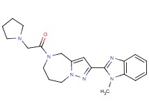 2-(1-methyl-1H-benzimidazol-2-yl)-5-(pyrrolidin-1-ylacetyl)-5,6,7,8-tetrahydro-4H-pyrazolo[1,5-a][1,4]diazepine