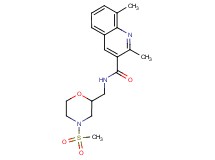 2,8-dimethyl-N-{[4-(methylsulfonyl)morpholin-2-yl]methyl}quinoline-3-carboxamide