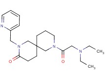 8-(N,N-diethylglycyl)-2-(2-pyridinylmethyl)-2,8-diazaspiro[5.5]undecan-3-one