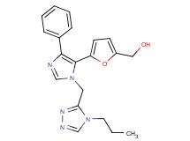 (5-{4-phenyl-1-[(4-propyl-4H-1,2,4-triazol-3-yl)methyl]-1H-imidazol-5-yl}-2-furyl)methanol