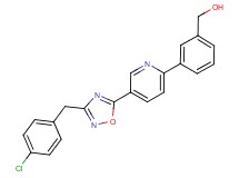 (3-{5-[3-(4-chlorobenzyl)-1,2,4-oxadiazol-5-yl]pyridin-2-yl}phenyl)methanol