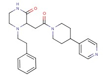 3-{2-oxo-2-[4-(4-pyridinyl)-1-piperidinyl]ethyl}-4-(2-phenylethyl)-2-piperazinone