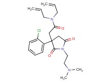 N,N-diallyl-2-{3-(2-chlorophenyl)-1-[2-(dimethylamino)ethyl]-2,5-dioxo-3-pyrrolidinyl}acetamide