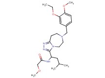N-{1-[7-(3-ethoxy-4-methoxybenzyl)-6,7,8,9-tetrahydro-5H-[1,2,4]triazolo[4,3-d][1,4]diazepin-3-yl]-3-methylbutyl}-2-methoxyacetamide