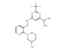 1-[3-({[6-isopropyl-2-(trifluoromethyl)pyrimidin-4-yl]amino}methyl)pyridin-2-yl]piperidin-3-ol