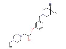 1-{3-[3-(4-ethylpiperazin-1-yl)-2-hydroxypropoxy]benzyl}-4-methylpiperidine-4-carbonitrile