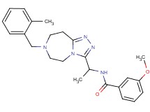 3-methoxy-N-{1-[7-(2-methylbenzyl)-6,7,8,9-tetrahydro-5H-[1,2,4]triazolo[4,3-d][1,4]diazepin-3-yl]ethyl}benzamide