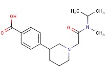 4-(1-{2-[isopropyl(methyl)amino]-2-oxoethyl}piperidin-3-yl)benzoic acid