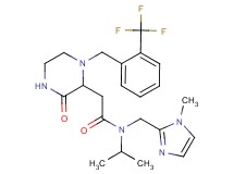 N-isopropyl-N-[(1-methyl-1H-imidazol-2-yl)methyl]-2-{3-oxo-1-[2-(trifluoromethyl)benzyl]-2-piperazinyl}acetamide