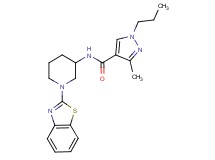 N-[1-(1,3-benzothiazol-2-yl)-3-piperidinyl]-3-methyl-1-propyl-1H-pyrazole-4-carboxamide