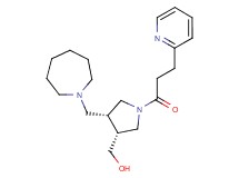 [(3R*,4R*)-4-(azepan-1-ylmethyl)-1-(3-pyridin-2-ylpropanoyl)pyrrolidin-3-yl]methanol