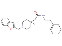 6-(1-benzofuran-2-ylmethyl)-N-[2-(1-cyclohexen-1-yl)ethyl]-6-azaspiro[2.5]octane-1-carboxamide