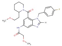 N-(1-(4-fluorobenzyl)-7-{[2-(2-methoxyethyl)-1-piperidinyl]carbonyl}-1H-benzimidazol-5-yl)-2-methoxyacetamide