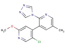 5'-chloro-2'-methoxy-5-methyl-2-(4H-1,2,4-triazol-4-yl)-3,4'-bipyridine