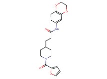 N-(2,3-dihydro-1,4-benzodioxin-6-yl)-3-[1-(2-furoyl)-4-piperidinyl]propanamide