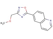 6-[3-(methoxymethyl)-1,2,4-oxadiazol-5-yl]quinoline trifluoroacetate