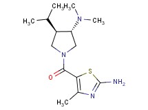 5-{[(3S*,4R*)-3-(dimethylamino)-4-isopropylpyrrolidin-1-yl]carbonyl}-4-methyl-1,3-thiazol-2-amine