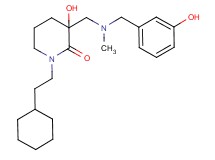 1-(2-cyclohexylethyl)-3-hydroxy-3-{[(3-hydroxybenzyl)(methyl)amino]methyl}piperidin-2-one