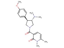 3-{[(3S*,4R*)-3-(dimethylamino)-4-(4-methoxyphenyl)-1-pyrrolidinyl]carbonyl}-1,6-dimethyl-2(1H)-pyridinone