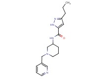 3-propyl-N-[1-(3-pyridinylmethyl)-3-piperidinyl]-1H-pyrazole-5-carboxamide