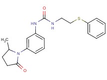 N-[3-(2-methyl-5-oxopyrrolidin-1-yl)phenyl]-N'-[2-(phenylthio)ethyl]urea