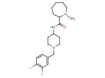 N-[1-(3,4-difluorobenzyl)piperidin-4-yl]-1-methylazepane-2-carboxamide