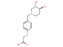 (4-{[(3S*,4S*)-3,4-dihydroxypiperidin-1-yl]methyl}phenoxy)acetic acid