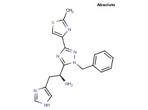 (1S)-1-[1-benzyl-3-(2-methyl-1,3-thiazol-4-yl)-1H-1,2,4-triazol-5-yl]-2-(1H-imidazol-4-yl)ethanamine