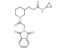 N-cyclopropyl-3-{1-[(1,3-dioxo-1,3-dihydro-2H-isoindol-2-yl)acetyl]-3-piperidinyl}propanamide