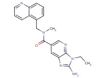 2-amino-3-ethyl-N-methyl-N-(quinolin-5-ylmethyl)-3H-imidazo[4,5-b]pyridine-6-carboxamide