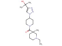 2-(1-{1-[(1-ethyl-3-methylpiperidin-3-yl)carbonyl]piperidin-4-yl}-1H-1,2,3-triazol-4-yl)propan-2-ol
