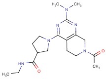 1-[7-acetyl-2-(dimethylamino)-5,6,7,8-tetrahydropyrido[3,4-d]pyrimidin-4-yl]-N-ethylpyrrolidine-3-carboxamide