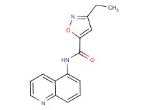 3-ethyl-N-5-quinolinyl-5-isoxazolecarboxamide trifluoroacetate