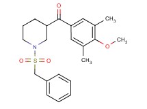 [1-(benzylsulfonyl)-3-piperidinyl](4-methoxy-3,5-dimethylphenyl)methanone