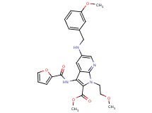 methyl 3-(2-furoylamino)-5-[(3-methoxybenzyl)amino]-1-(2-methoxyethyl)-1H-pyrrolo[2,3-b]pyridine-2-carboxylate