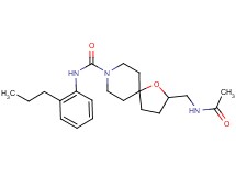 2-[(acetylamino)methyl]-N-(2-propylphenyl)-1-oxa-8-azaspiro[4.5]decane-8-carboxamide