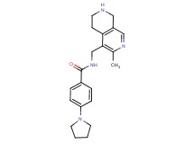 N-[(3-methyl-5,6,7,8-tetrahydro-2,7-naphthyridin-4-yl)methyl]-4-(1-pyrrolidinyl)benzamide