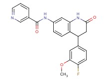 N-[4-(4-fluoro-3-methoxyphenyl)-2-oxo-1,2,3,4-tetrahydroquinolin-7-yl]nicotinamide