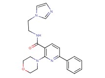 N-[2-(1H-imidazol-1-yl)ethyl]-2-(4-morpholinyl)-6-phenylnicotinamide