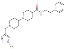 1'-[(1-methyl-1H-pyrazol-4-yl)methyl]-N-(2-phenylethyl)-1,4'-bipiperidine-4-carboxamide