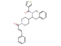N-methyl-N-(2-phenyl-1-{1-[(2E)-3-phenyl-2-propenoyl]-4-piperidinyl}ethyl)-3-thiophenecarboxamide